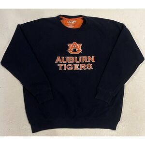 Vintage E5 Auburn Tigers Crewneck Sweatshirt Mens XL Embroidered Blue College